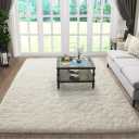 Ophanie Fluffy Area Rugs60x80in White