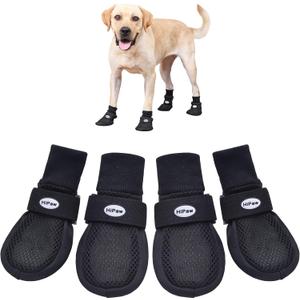 Dog Shoes for Medium to Large Dogs, Breathable Boots for Summer Hot Pavement, Non-Slip Paw Protectors for Outdoor & Hardwood Floors, M