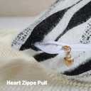 FUTEI Black White Decorative Throw Pillow Covers 12x20 Inch Set of 2,Soft Geometric Textured Faux Cashmere Pillow Case,Modern Home Decor for Couch Bed Living Room