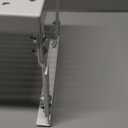 Zilvando Heavy-Duty Adjustable Metal Shelf Organizer - Expandable & Stackable Pantry Storage Rack for Kitchen, Bathroom, RV, Cabinets(1 Pack/White, Large)