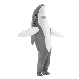 wylksylk Inflatable Costume for Adult, Inflated Shark Costume for Halloween, Christmas, Cosplay Celebration (Shark-Grey)