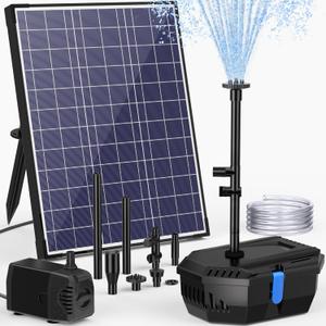 NFESOLAR Solar Pond Filter Fountain, 20W Solar Pond Pump with Pond Filter, 16.4FT Cord, 6.6FT Tubing for Outdoor Small Pond 120-300 Gallons, Fish Tank, Pool, Garden Waterscape N3222