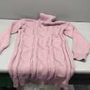 VAFOLY Womens Long Sleeve Turtleneck Sweater Dresses Ribbed Knit Stretchy Midi Casual Dress (Small, Purple)