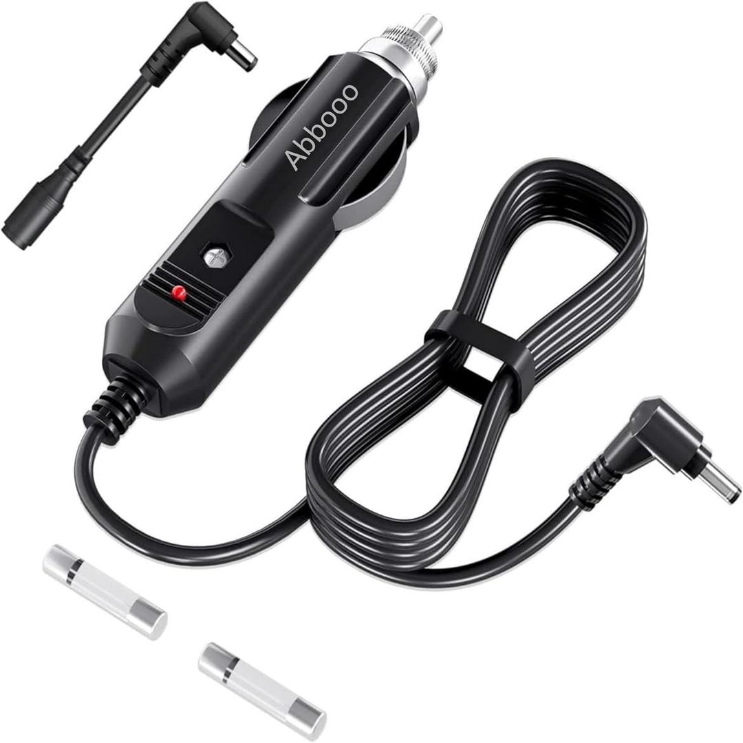 DC12V 8.3Ft Car Charger Compatible with Inogen One G2 G3 G4 G5 Inogen Oxygen BA306 BA301 Inogen BA-306 BA-301 Portable Oxygen Concentrator Portable Outlet Extension Supply Adapter Cord