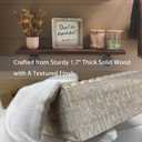 Boho Farmhouse Wooden Framed Bathroom Decor Signs, Funny Restroom Decorative Plaque Small Cute, Toilet Rules Shelf Decoration (Don't Do Stupid Shit Love Mom)