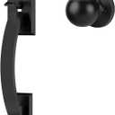 Goldenwarm Front Door Handle, Black Door Handle Exterior, Single Cylinder Front Door Handle Only, Matte Black Entry Door Handle