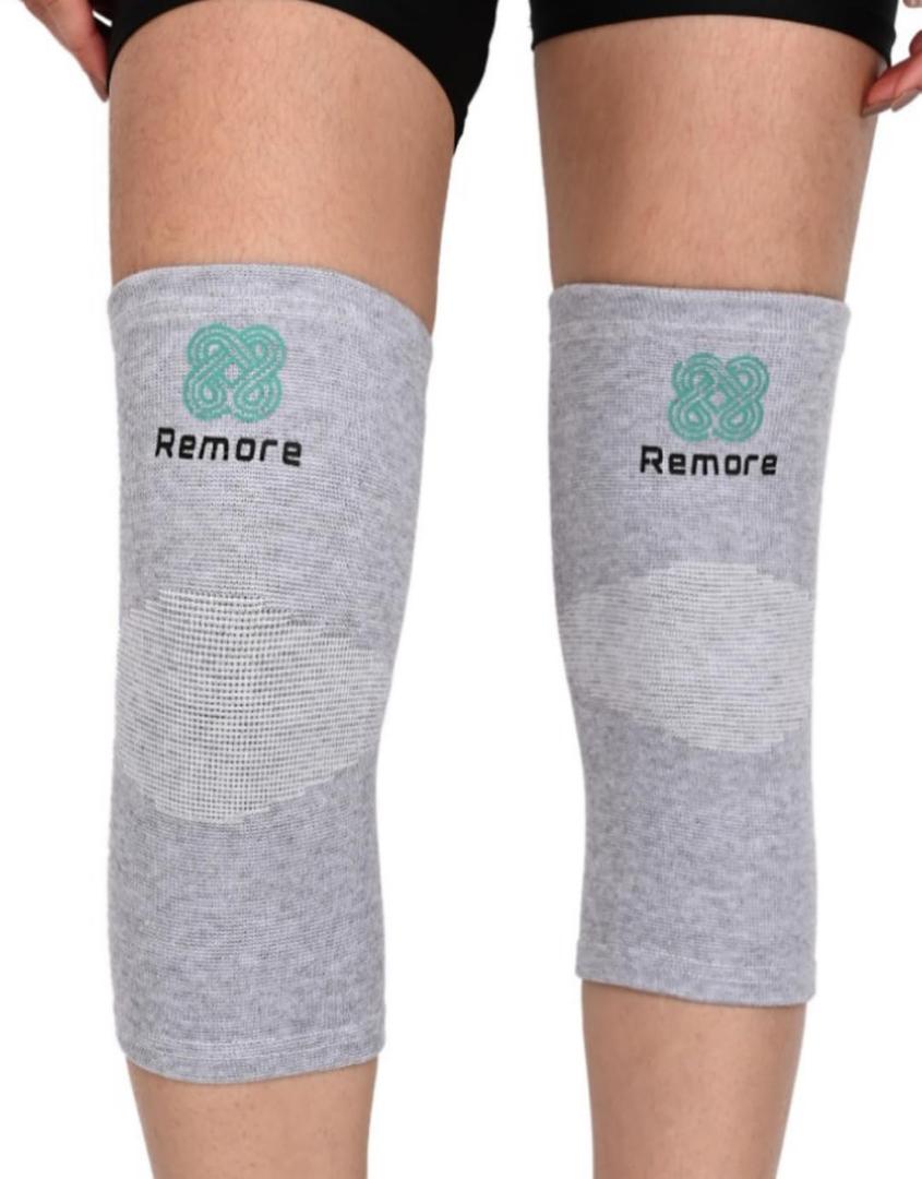 Bamboo Charcoal Knee Sleeve - Bamboo Compression Knee Sleeve for Men and Women Meniscus Tear, Sports, Joint Pain Relief, Injury Recovery - Elastic Warm Knee Brace for Arthritis (52-58cm Thigh) (X-Large)