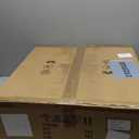 Low Profile Ceiling Fan with Light, 19.6in RGB-LED Dimmable Enclosed Ceiling Fans with APP Control, 6 Speeds Bladeless Flush Mount Enclosed Ceiling Fan for Bedroom Kids Room Party(White)