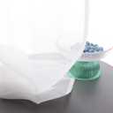 Off White Semi Sheer Curtains 63 Inches Long Faux Linen Off White Sheers with Rod Pocket for Bedroom Living Room Girls Kids Room 2 Panels 52x63