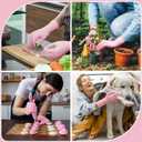 SwiftGrip Disposable Nitrile Dishwashing Gloves, Extended 12 Inches Cuff, 6-mil, Cherry Blossom Cleaning Gloves, Latex-Free (Pink, M)