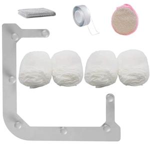 HiBD Kitchen Sink Triangle Tri-Holder Filter Kitchen Sink Strainer with a Gray Rack and 200PCS Large Filtering Mesh Bags for Kitchen Leftover and Tools for Dish Cleaning
