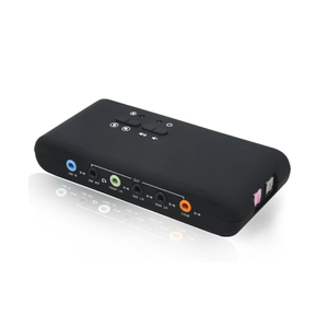 YEY 7.1 USB 3.5MM Sound Card I/O 48KHz Sample Rate 8CH DAC and 2CH ADC via S/PDIF Input and Output with LoopBack Support standalone Cmedia Software for Windows only