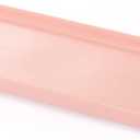 Ceramic Bathroom Tray,Kitchen Sink Organizer Tray,Cosmetics Holder (Pink)