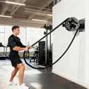 Wall-Mount Resistance Training Machine - Pulley Rope Trainer - Home Gym Strength Trainer with Adjustable Resistance for Full Upper Body Workout at Home