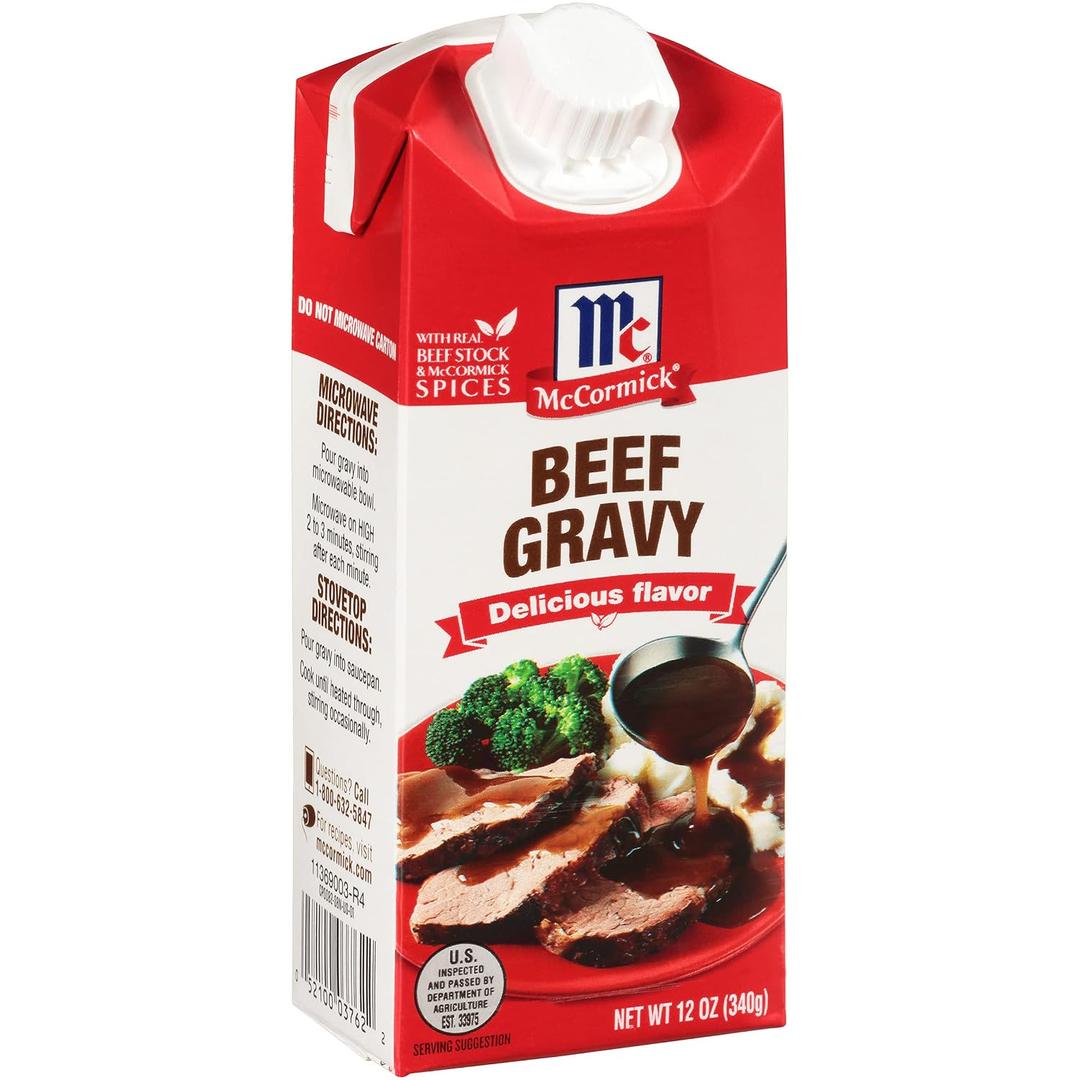 McCormick Beef Gravy, 12 oz (Pack of 8), MAR 30.2028