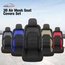 CAROMOP 3D Air Mesh Car Seat Covers 2 Front Seats,Breathable and Durable Seat Covers for Cars,Universal Fit for SUV,Vans,sedans, Trucks, Automotive Interior Covers(Black)
