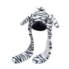 Kids Girls Boys Animal Hat With Plush Moving Ears Jumping Beating Hat Dress Up Birthday Gift Soft Cute Caps