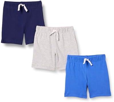 Amazon Essentials Unisex Babies' Cotton Pull-On Shorts - Discontinued Colors, Multipacks Size 6 M