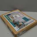 Reinforced Cat Screen Door,Fits Door Opening Size 34''x 81'',Thickened Cat Resistant Mesh Screen Door for Living Room,Kitchen,Bedroom,Cat Proof Screen with Zipper Closure. (U-Type,White)