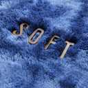 Hutha 9x12 Large Area Rugs for Living Room, Super Soft Fluffy Modern Bedroom Rug, Tie-Dyed Navy Blue Indoor Shag Fuzzy Carpets for Girls Kids Nursery Room Home Decor