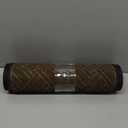 OLANLY Indoor Outdoor Mat, Sturdy Natural Rubber Floor Mat, Non Slip Low Profile Waterproof Doormat, and Stain Front Door Mats, Easy Clean Patio Entrance Mat, 30''x17'', Brown