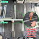 Floor Mats for 2013-2020 Toyota Sienna(Include Limited & Premium), 3 Row Liner Set Custom Fit All Weather Mats for Sienna, Waterproof Anti-Slip Floor Mats for Toyota 7 Passenger Front & 2nd 3rd Row