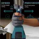 Cordless Sheet Metal Cutter for Makita 18V Battery,14GA Electric Metal Shears, 360° Pivoting Head,400Nm Torque, Brushless Scissors for Stainless Steel, Carpet, Leather, Metal and Iron（Tool Only）