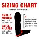 ACE Compression Elbow Support, Large/X-Large, Black, 1/Pack