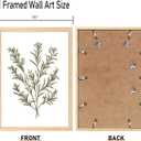 3 Piece Wildflower Framed Wall Art Floral Canvas Prints 16x20in