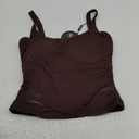 CHYRII Womens Tank Tops with Built in Bra Fashion Workout Top Longline Sports Bra Basic Camisole Top M