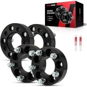 Torchbeam 5x108mm to 5x114.3mm Wheel Adapters 1.25 inch with M12x1.5 Thread Pitch, 73.1mm Hub Bore, 4pcs Adapters for Focus, Fusion, Taurus, Transit Connect, C-Max, Changes Bolt Pattern