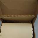 200 Pcs Disposable Brown Kraft Paper Place Mats Paper Placemat Disposable Rectangle Rustic Craft Printed Scalloped Place Mat Kraft Brown Placemat for Wedding Anniversary Party Kitchen (10 x 14 Inch)