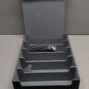 Magnetic Leather Trading Card Storage Box - 5-Row Deck Case Design, 3900+ Capacity for YuGiOh, MTG, TCG and Sports Cards, Includes 24 Colorful Dividers & 5 Card Supports (15.8in, Black)