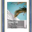 Suede 11x17 Frame - Single Frame, Christmas Elegant Sky Blue 11 x 17 Poster Frame with Mat for 9x12, 11x17 Picture Frames for Artwork, Puzzles, Photos and Movie Posters