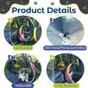 CypherX Outdoor Rainbow Cat Enclosure, 7 in 1 Portable Cat Tents for Outside Cage Free Outside Pet Enclosure Cat Tunnel Outdoor Playground for Indoor Cats and Small Animals
