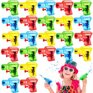 24 Pcs Mini Water Gun for Kids,Color Small Squirt Water Guns,Plastic Blasters for Beach Swimming Pool Toys,Summer Theme Party Favors,Outdoor Water Fighting Games Prop