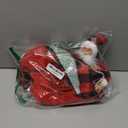 CooShou Dog Christmas Santa Claus Riding Pet Winter Plaid Hoodie Coat for Dog Cat Holiday Outfit Xmas Clothes XL