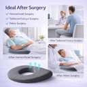 Bed Sore Pressure Relief Pillow, Donut Hole Pillow for Your Butt, Donut Pillow Cushion for Sitting and Sleeping, O-Shaped Tailbone Support Pillow, Cushion for Bed Sores on Buttocks