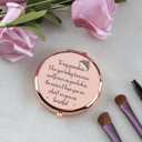 2 x Grandma Birthday Gifts for Grandma from Grandkids to My Grandma Rose Gold Compact Mirror Mothers Day Birthday Valentines Day Gifts for Grandma Grandmother