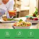 36 oz 60 Pack Large Paper Bowls with Lids, Disposable Bowls Bulk Leakproof and Microwave Safe for Hot/Cold Use (36OZ-60PACK)