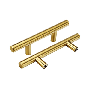 Goldenwarm 1 Pack 3 inch Gold Cabinet Handles - Gold Cabinet Pulls, Fade-Resistant Surface - Dresser Pulls Kitchen Hardware for Cupboard Furniture and Drawer