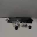 ZMTECH Flag Pole - Upgraded Bracket, 6 FT Stainless Steel Flag Poles for Outside House, Residential or Commerical, Tangle Free Flag Pole Kit for American Flag (Without Flag, Black)