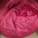 2FT Bean Bag Chair, Comfy Bean Bag Chairs with Memory Foam Filled, Fluffy Beanbag Sofa with Dutch Velvet Cover, Teardrop BeanBag Chairs for Living Room, Playroom - Red