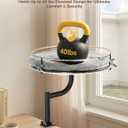 Cat Desk Bed, Height Adjustable 360° Rotating Cat Hammock, 40lb Capacity