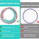 Abdominal Workout Hoop,Designed with Waist Spring,Suitable for Adult Pilates Fitness Circle Carried by Family Fitness and Travel.