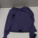 SUUKSESS Women Double Lined Fitted Basic T Shirts Crew Neck Long Sleeve Crop Top Size XS