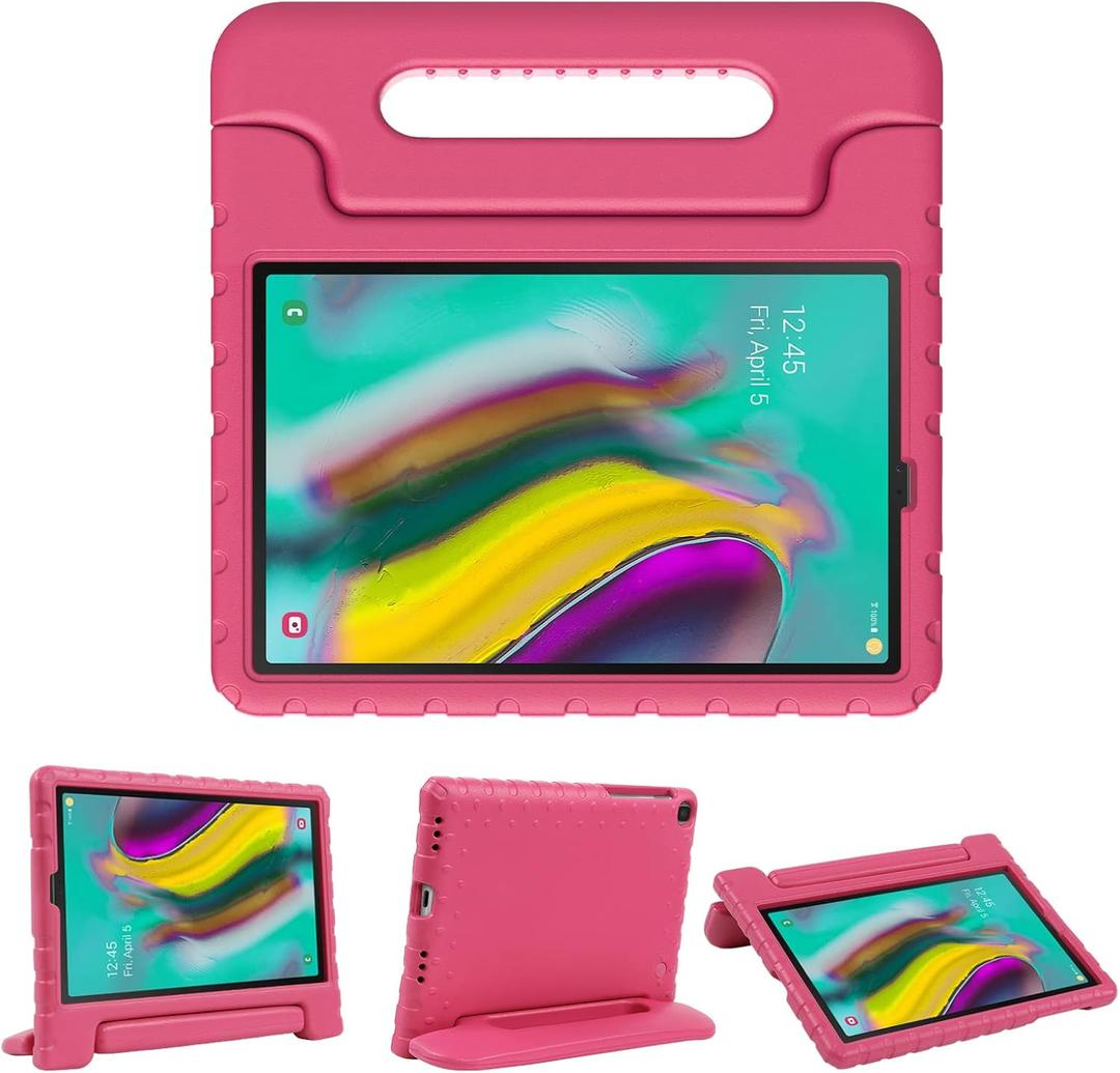 Kids Case for Samsung Galaxy Tab S5e 10.5 Inch 2019 (SM-T720/T725/T727), Shockproof Lightweight Handle Stand Holder Kids Tablet Case Cover for Samsung Galaxy Tab S5e Case 10.5 Inch 2019 (Rose)