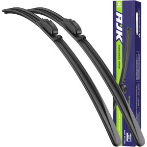 AJK Wiper Blades for Mazda 6 2014 2015 2016 2017, 2 Piece All Weather OEM Quality Automotive Replacement Windshield Wiper Blades for My Car