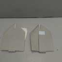 OLETHA Square Tissue Box Cover - Aesthetic Desk Decor for Room, Home & Office - Tissues Cube Boxes Holder - Pastel Gray, Set of 2