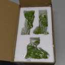 Easter Bunny Decorations,Resin Moss Bunny Figurine Features Larger Ears,Garden Artificial Moss Rabbit Easter Décor Easter Party Favors Gifts, Small Big Ears 3PCS